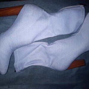 " CAN'T STOP ME " Denim Fitted Bootie ( BRAND NEW !!!!!!!!!!!!!!